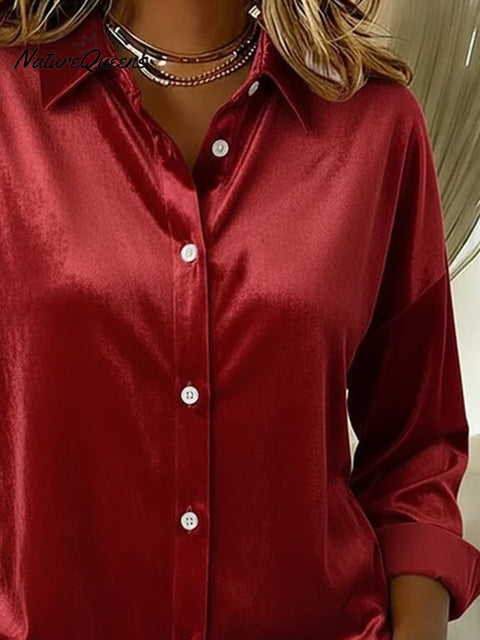 Women'S Casual Special Velvet Shirt