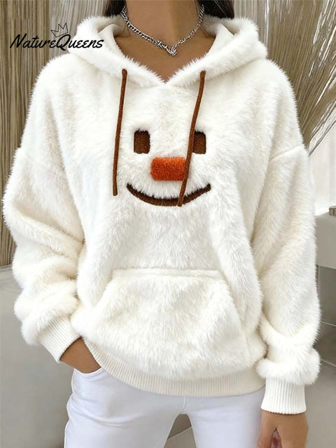 Women'S Casual Christmas Hooded Sweatshirt