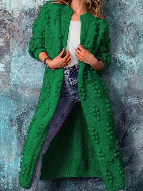 Women'S Solid Color Casual Cardigan