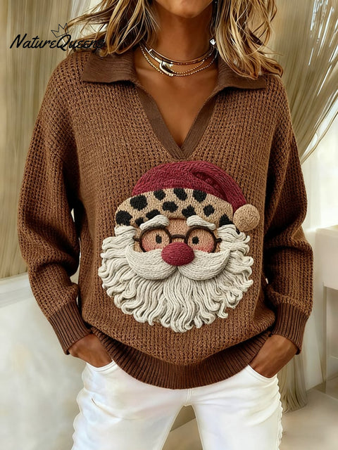 Women's Casual Retro Christmas Knitted Top