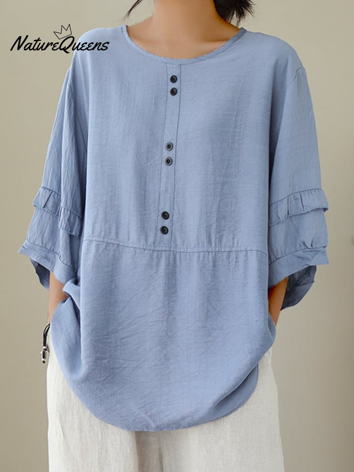 Women's Solid Color Loose Casual Shirt