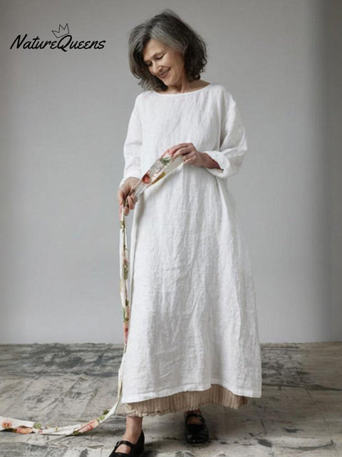 Women's Linen Maxi Dress