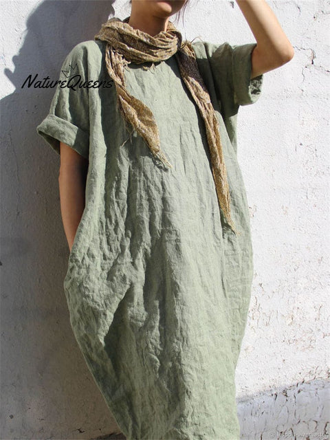 Simple Style Cocoon Casual Dress