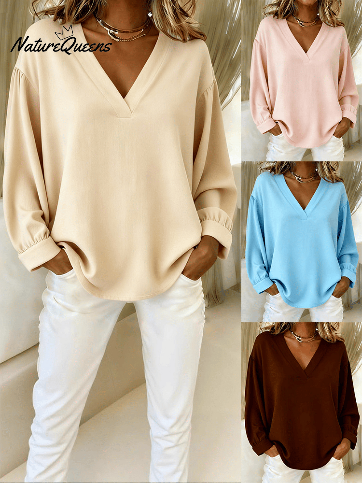 Women's Casual Solid ColorShirt