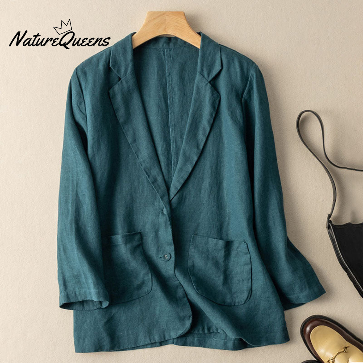 Casual thin cotton linen jacket