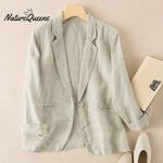 Casual thin cotton linen jacket