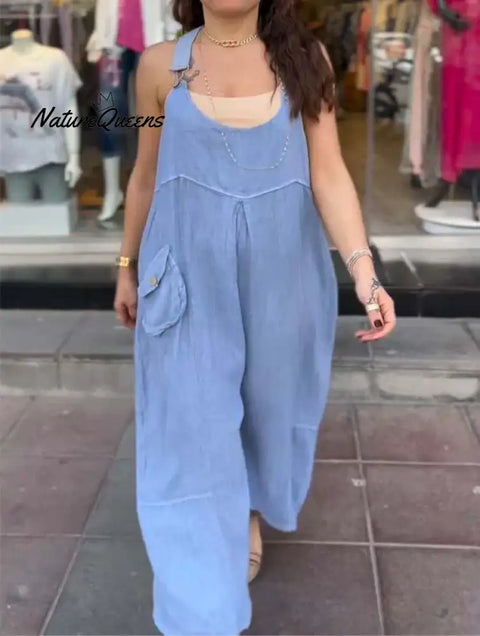 Women's casual overalls jumpsuit