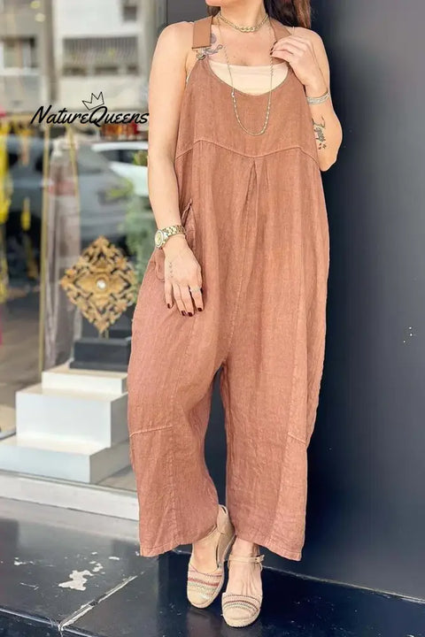 Women's casual overalls jumpsuit