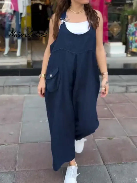 Women's casual overalls jumpsuit