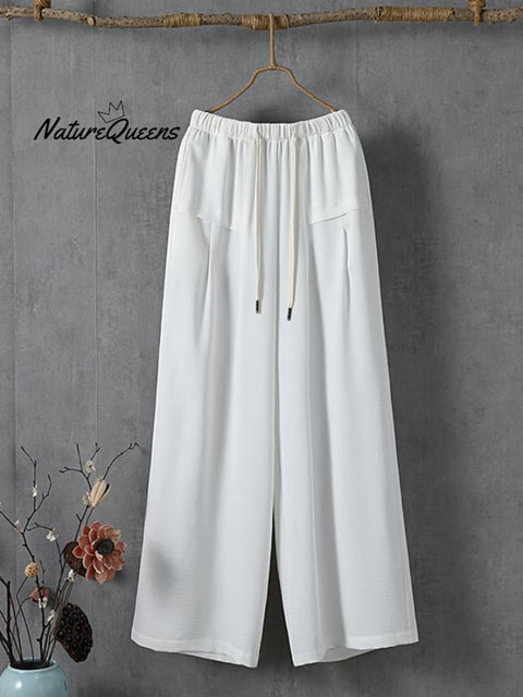 Women's Solid Color Simple Versatile Loose Casual Pants