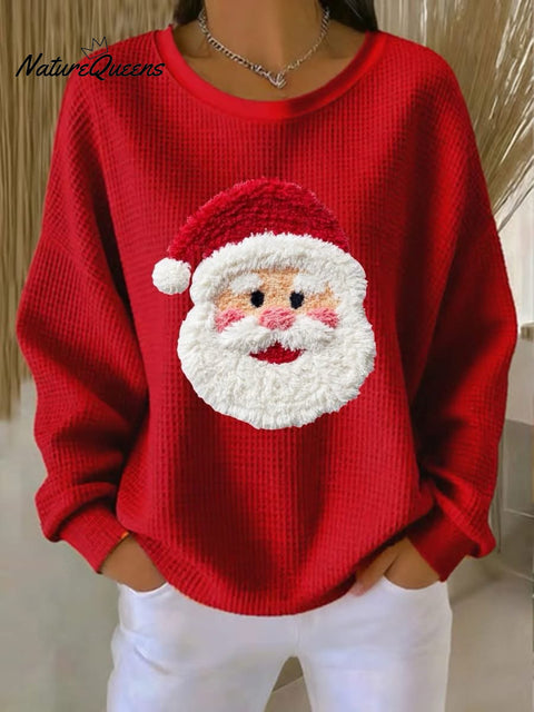 Women's Santa Claus Print Sweatshirt