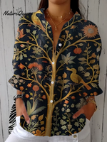 Women's spring and summer fashionable cotton and linen shirts a046