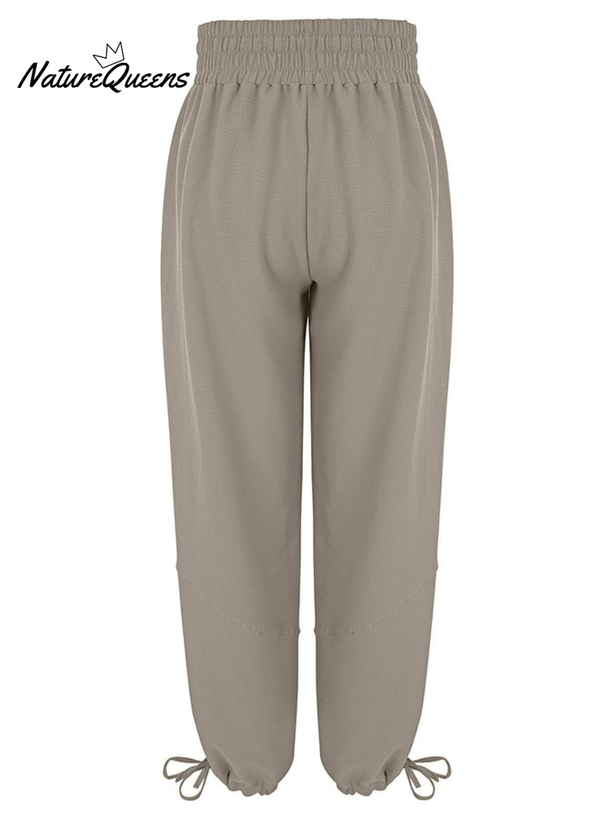 Women's Casual Fashion Solid Color Strap Pocket Wide Leg Pants