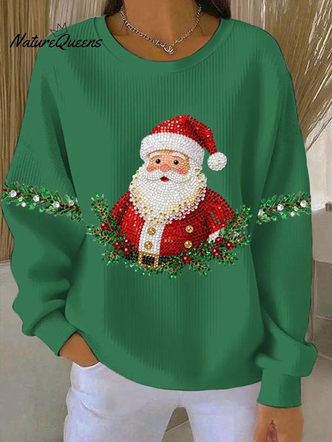 Women's Santa Claus Print Sweatshirt