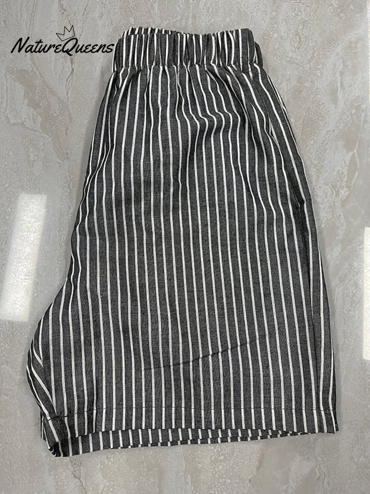 Classic Stripe Relaxed Baggy Shorts