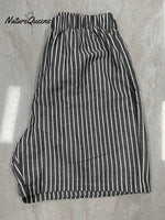 Classic Stripe Relaxed Baggy Shorts