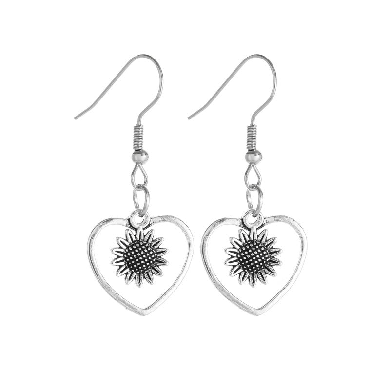 Women's Love Sunflower Earrings