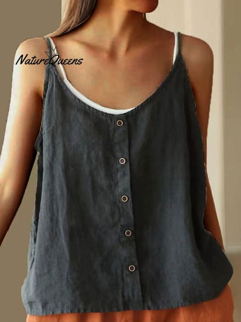 Women's Cotton Casual Loose Tank Top