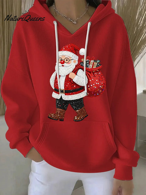 Women's Fun Santa Claus Print Sweatshirt