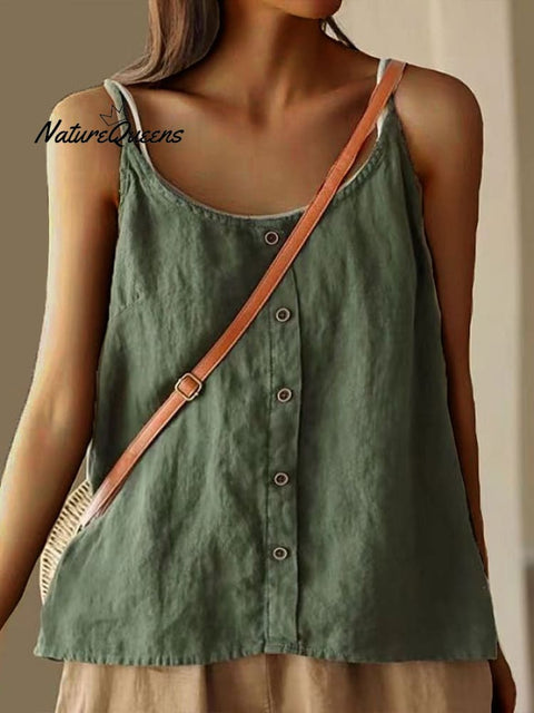 Women's Cotton Casual Loose Tank Top