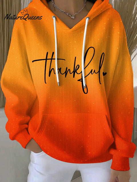 Women's Thanksgiving Blessing Printed Sweatshirt