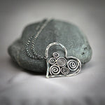 Retro Spiral Love Necklace