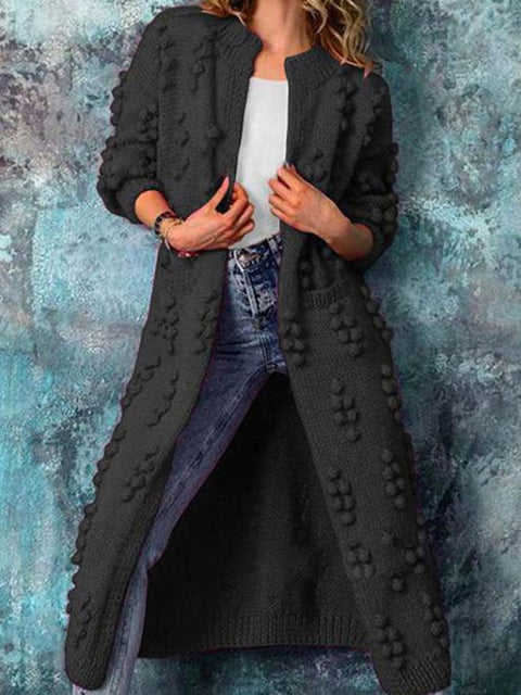 Women'S Solid Color Casual Cardigan