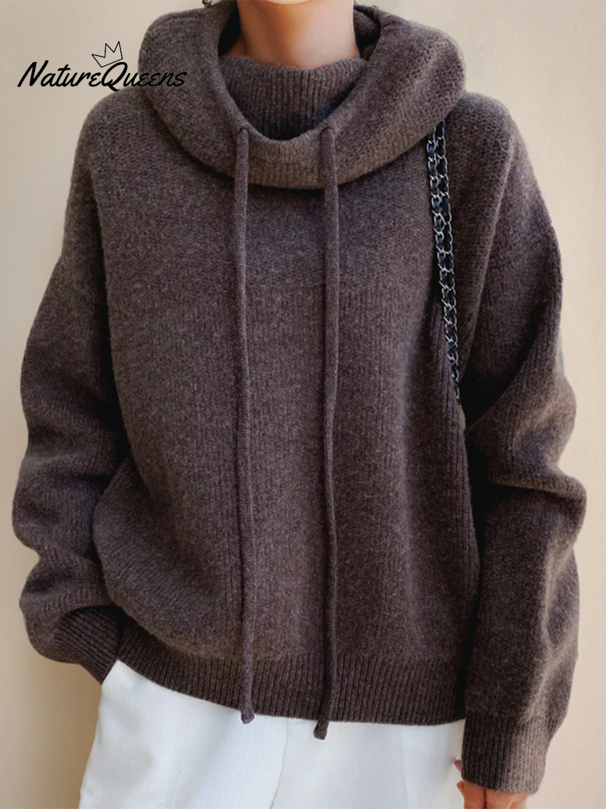 Cozy Loose Turtleneck Pullover Sweater