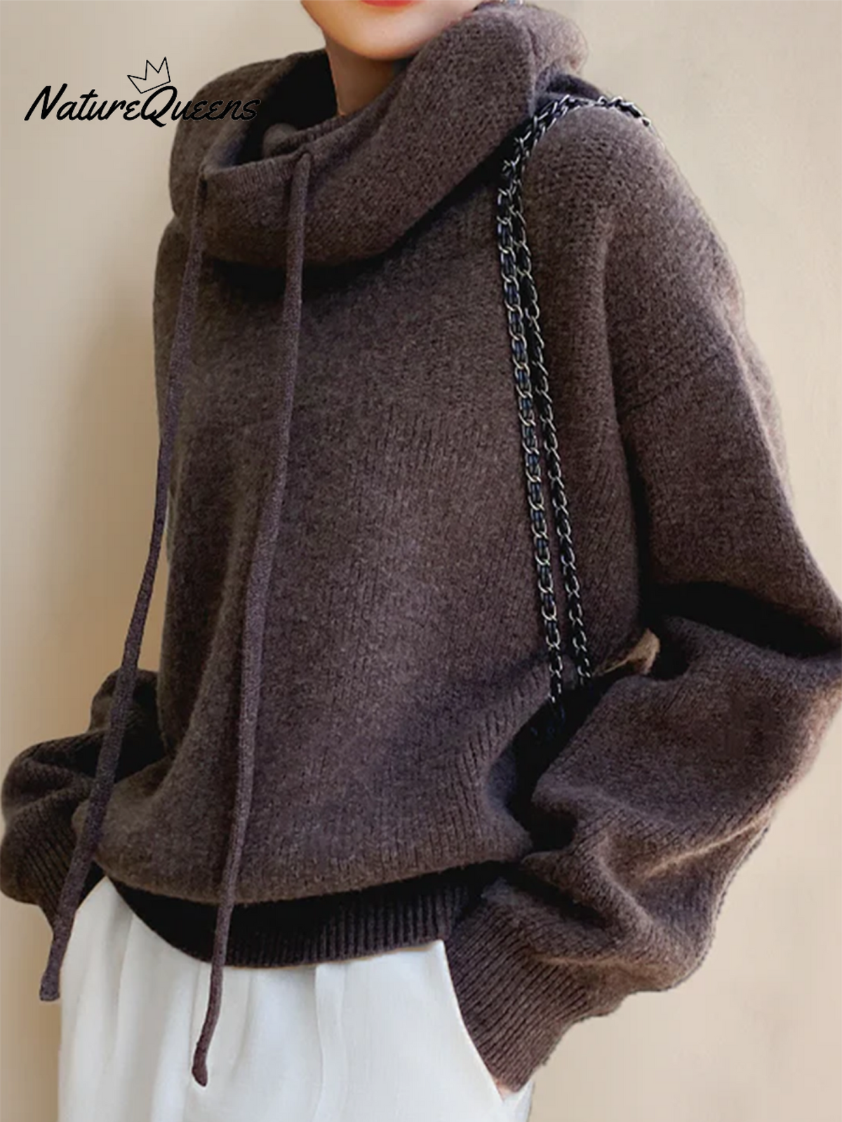Cozy Loose Turtleneck Pullover Sweater