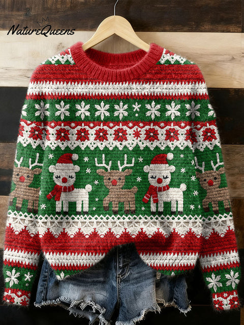 Women's  Winter Christmas Art Flannel Sweatshirt
