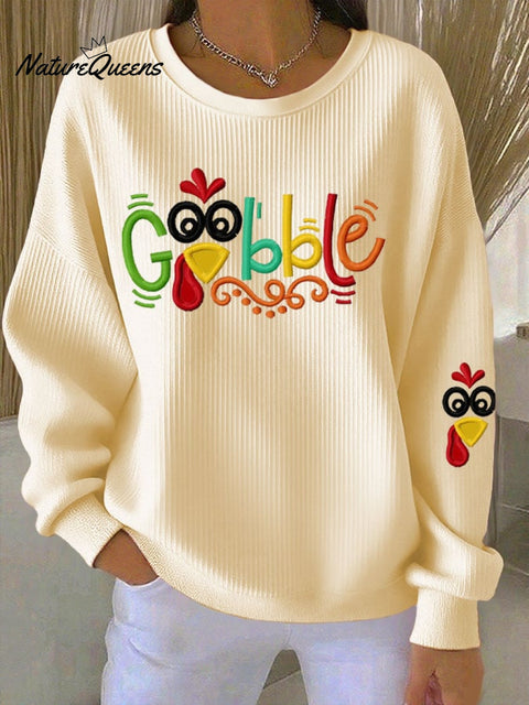 Women's Gobble Turkey Casual Sweatshirt