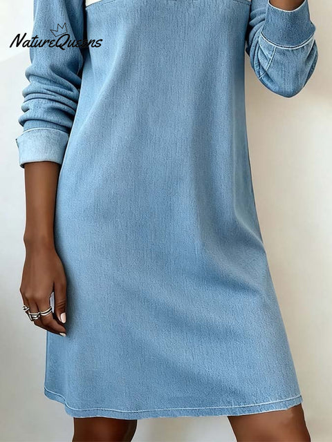 Women'S Casual Featured Patchwork Dress