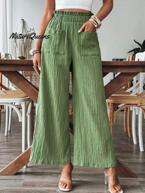 Women'S Solid Color Casual Trousers