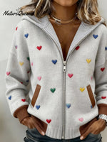 Women'S Casual Color-Blocked Patchwork Jacket