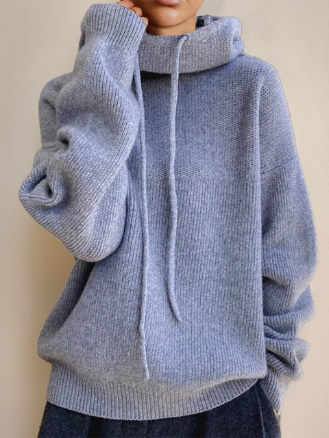 Cozy Loose Turtleneck Pullover Sweater