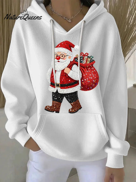 Women's Fun Santa Claus Print Sweatshirt