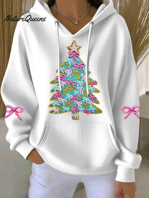 Women'S Christmas Print Casual Hoodie Sweatshirt