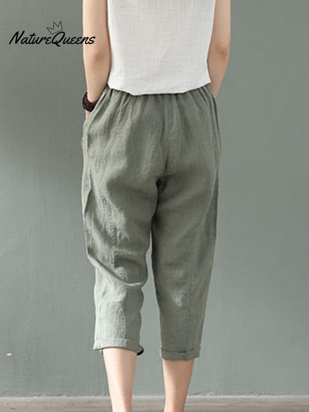 Women's Cotton Linen Fashion Loose Casual Pants