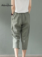 Women's Cotton Linen Fashion Loose Casual Pants