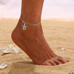 Elegant Sea Turtle Pendant Beach Adjustable Anklet Perfect Gift For Girlfriend