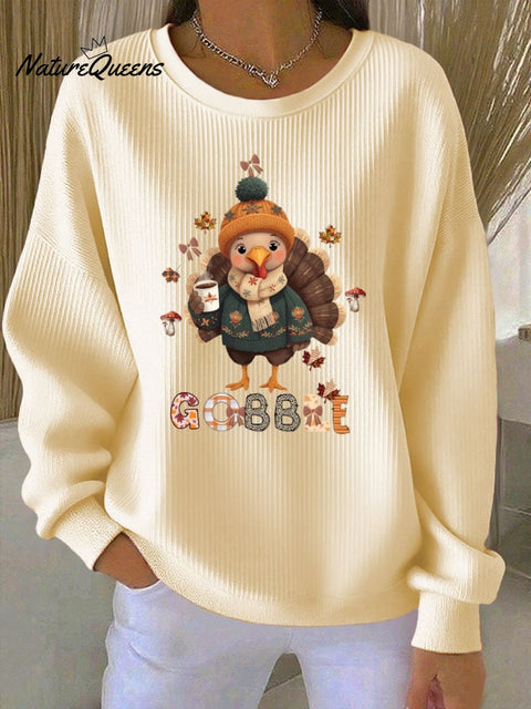 Women's Gobble Turkey Casual Sweatshirt