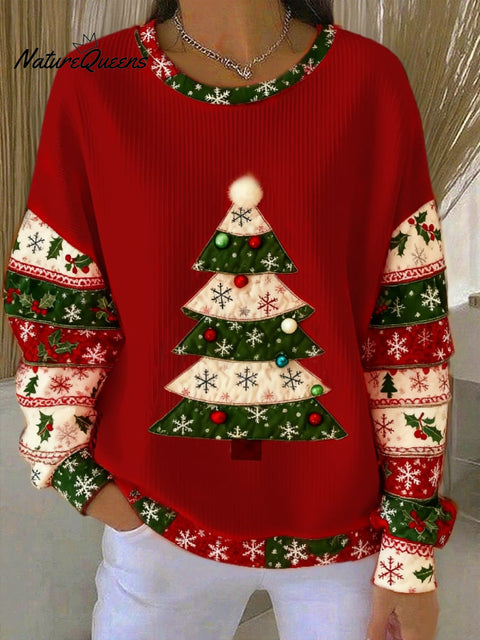 Women's Casual Merry Christmas Print Sweatshirt