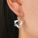 Ancient Silver Dolphin Earrings