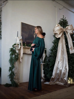 Convertible Draped Top & A-Line Maxi Skirt Set