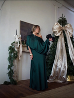 Convertible Draped Top & A-Line Maxi Skirt Set