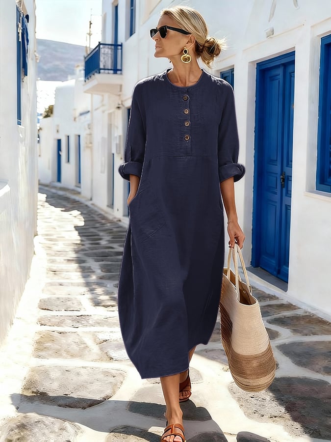 Women'S Casual Solid ColorDress