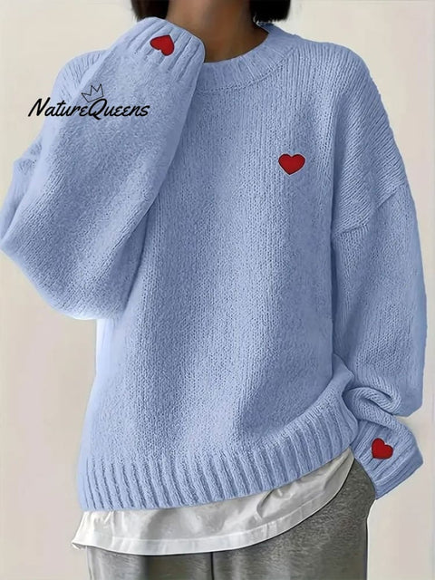 Women's Valentine's Day Heart Casual Sweater