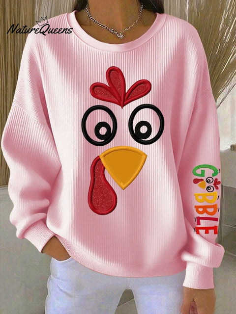 Women's Gobble Turkey Casual Sweatshirt