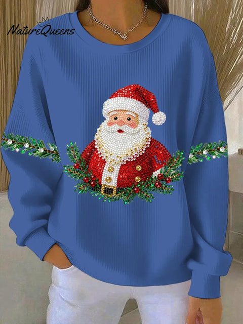 Women's Santa Claus Print Sweatshirt