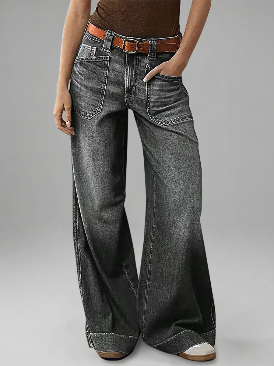 Daily Blue Pocket Vintage Denim Jeans